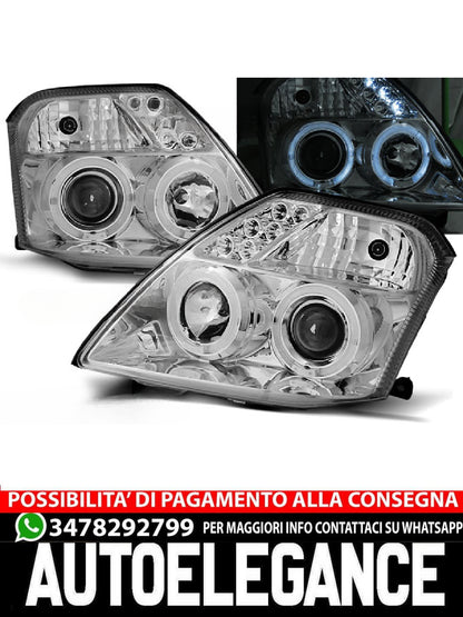 FARI ADATTI COMPATIBILI PER CITROEN C2 09.03-10 ANGEL EYES CHROME