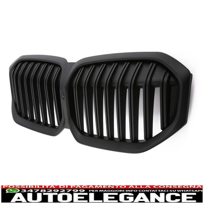 Adatto alla griglia del radiatore BMW Serie 3 G20 G21 LCI dal 07/2022 nero opaco AUTOELEGANCERICAMBI
