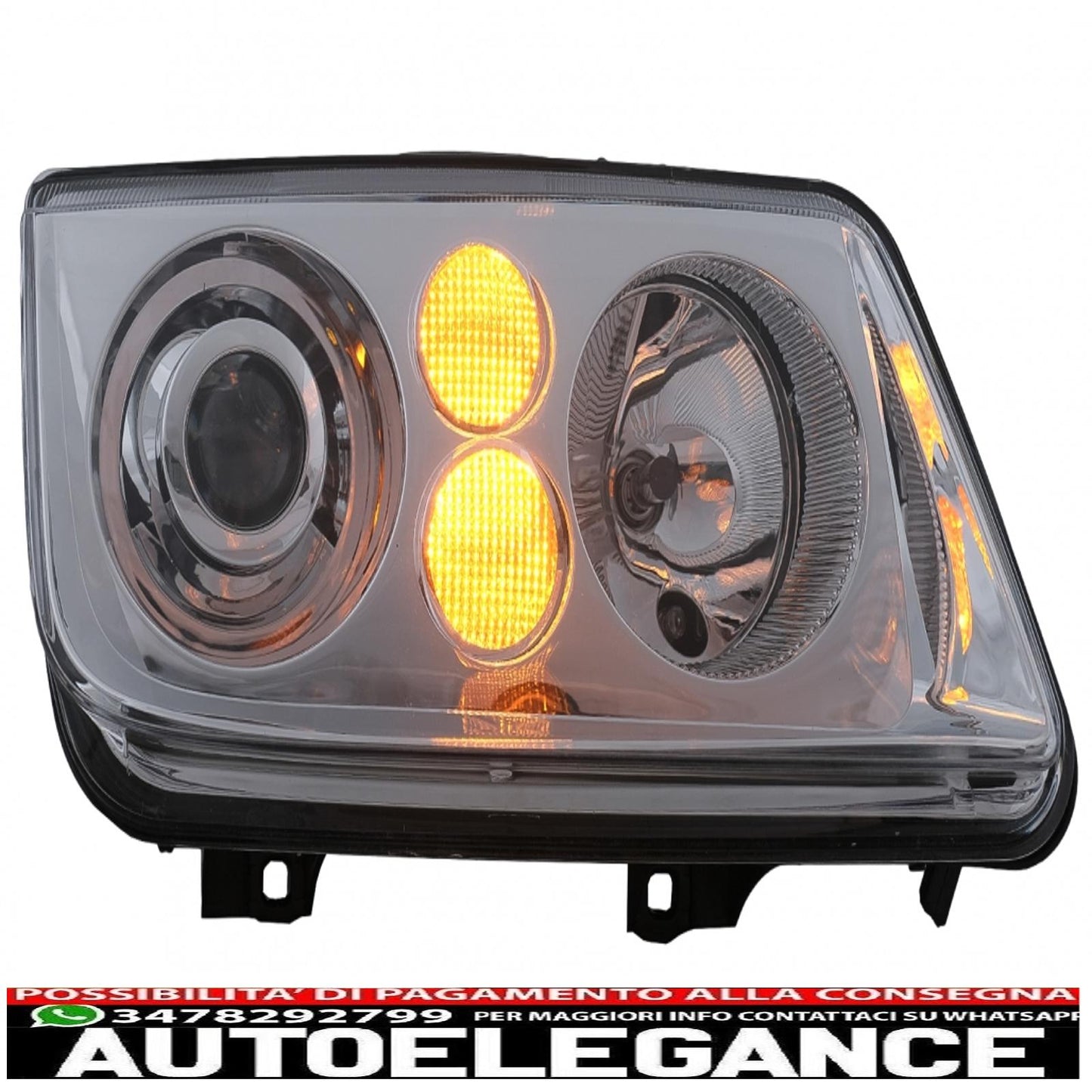 headlights suitable for vw bora (09.1998-07.2005) chrome
