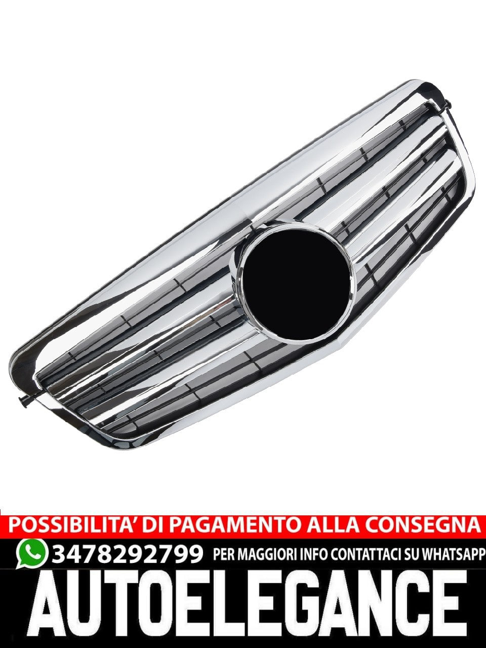 Griglia sportiva per Mercedes W212 S212 E FINO AL 2013 cromata AMG LOOK