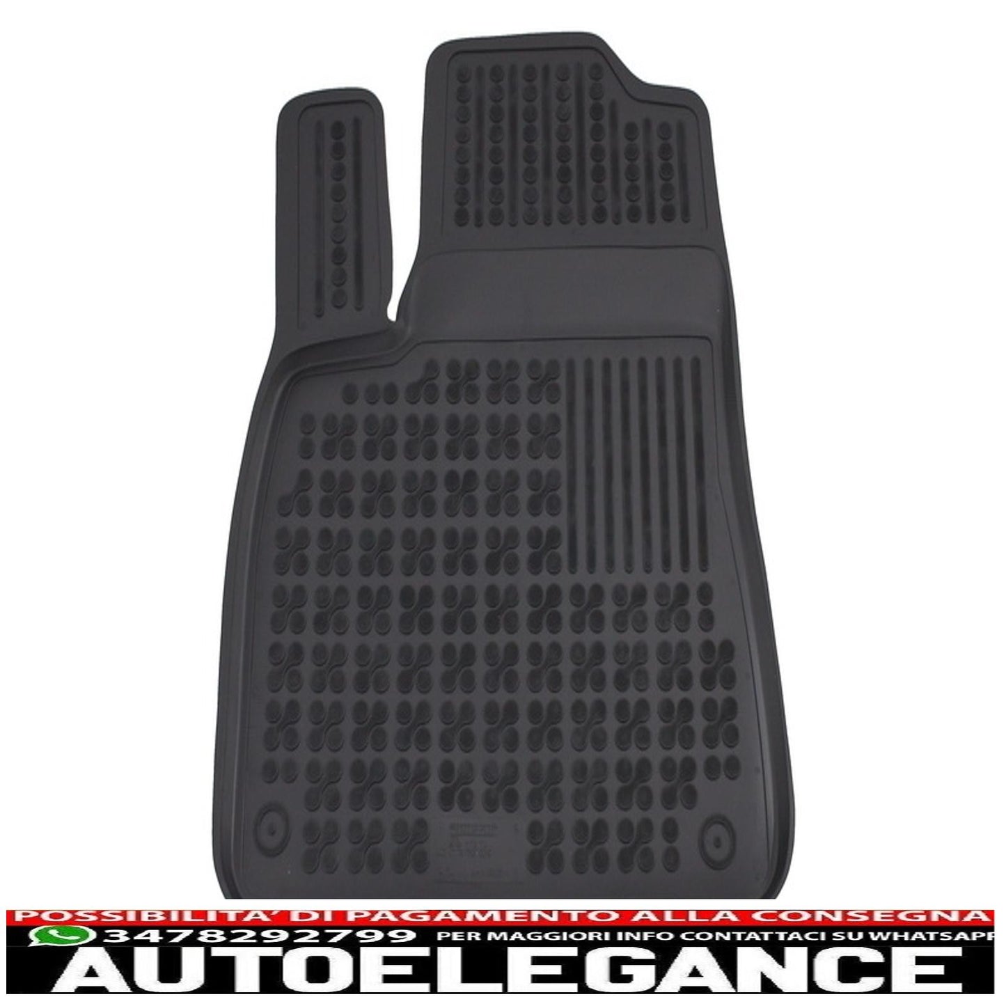 Black rubber mat suitable for audi q7 4m (2015-) q8 (2018-)