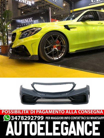 Paraurti anteriore adatto per Mercedes Classe C W205 S205 A205 C205 (2014-2019)