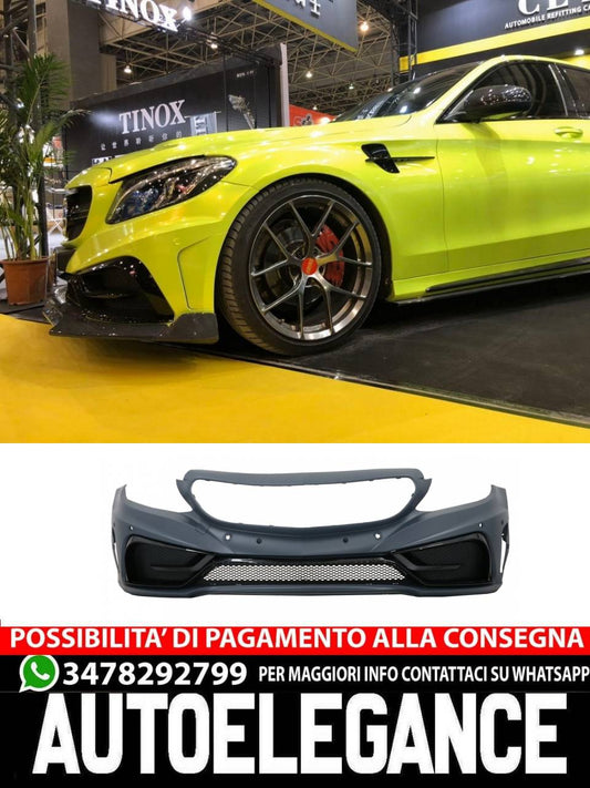 Paraurti anteriore adatto per Mercedes Classe C W205 S205 A205 C205 (2014-2019)