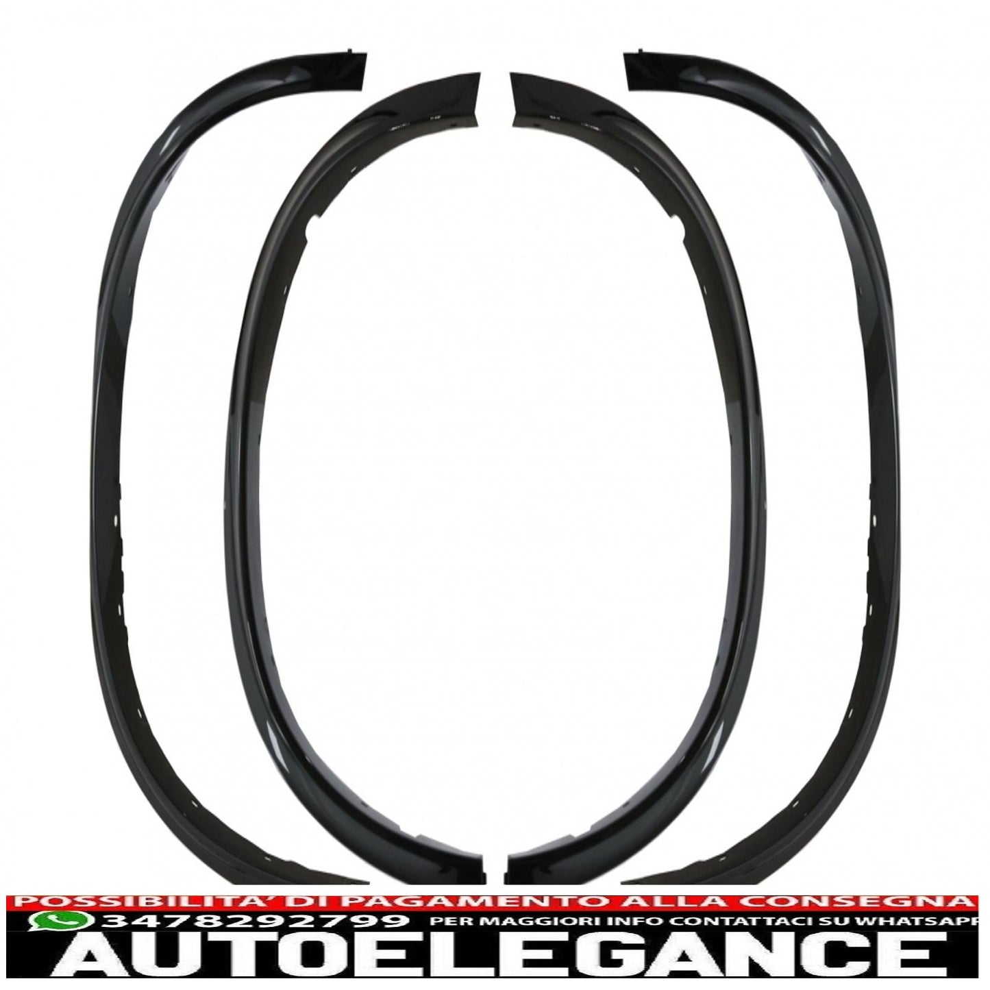 parafanghi passaruota adatti per bmw x6 f16 (2015-2020) m-design m-sport pianoforte nero