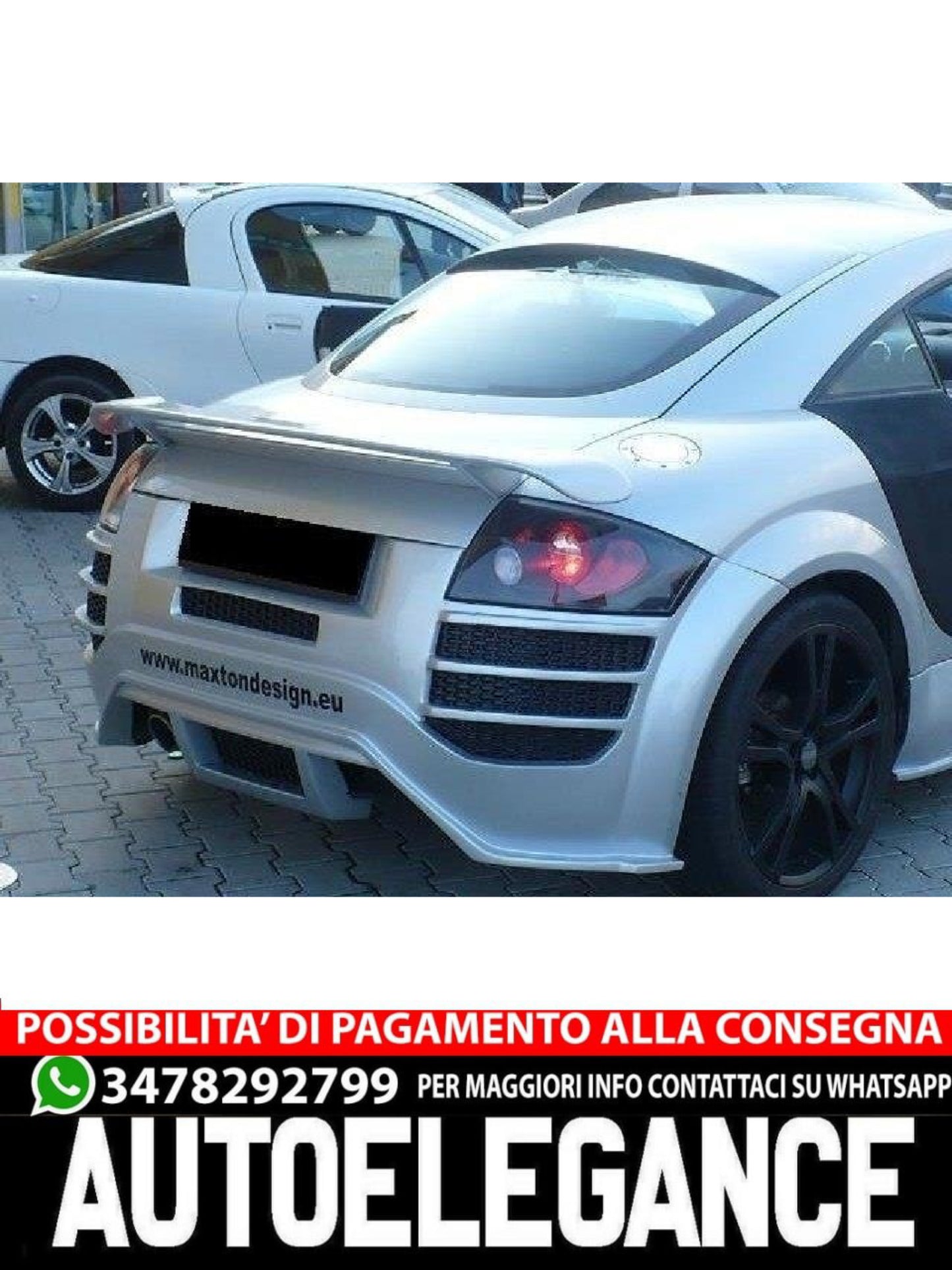 SPOILER POSTERIORE ADATTO PER AUDI TT 8N < R8 LOOK >