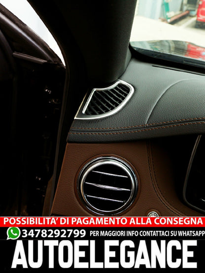 Per Mercedes W222 Classe S pannello cromato ugelli ventilazione ventilazione cruscotto