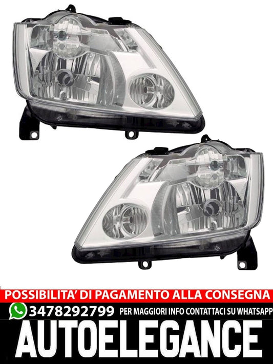 Set fari anteriori per Renault Modus 2004-2008 H1 H7 alogena LWR
