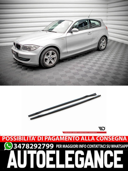 MINIGONNE LATERALI COMPATIBILI PER V.2 BMW 1 E81 FACELIFT  (2007-2011)