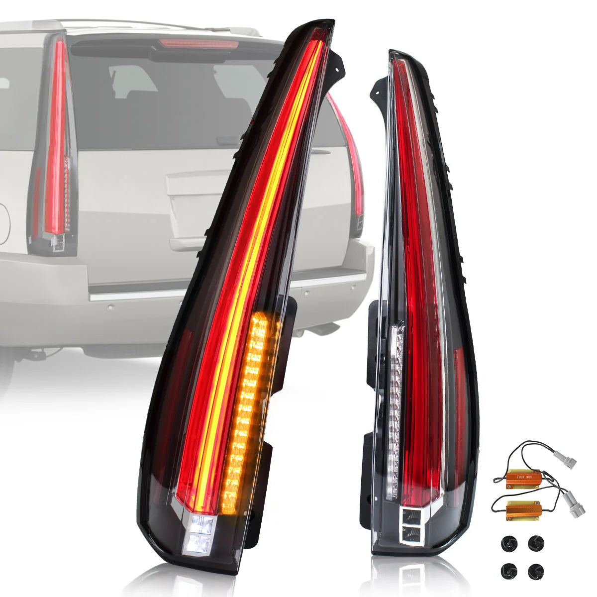 Luci posteriori suburbane GMC Yukon Tahoe 2007-2014 ABS, PMMA, materiale VETRO YAB-GMC-0156B