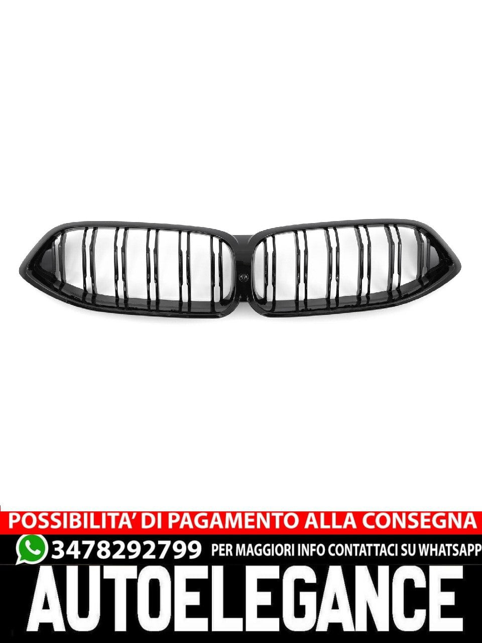 SPORT GRILLE GRILLE SUITABLE FOR BMW 8 SERIES G14 G15 G16 GLOSS BLACK 