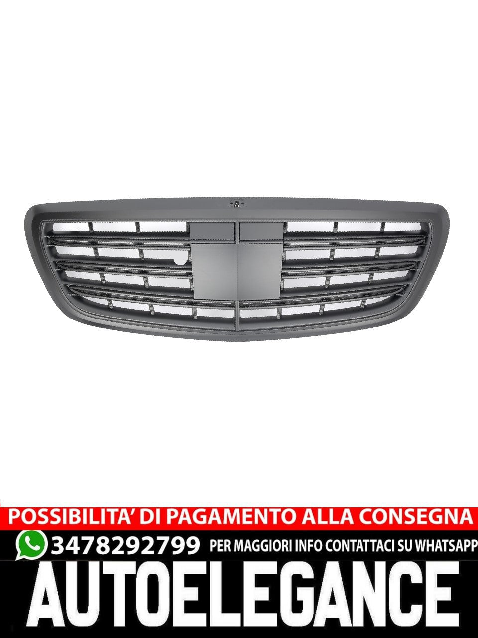 Griglia sportiva griglia per Mercedes W222 Classe S nero opaco in ottica AMG