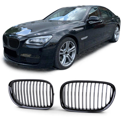 Aftermarket Sport Performance Gloss Grille Compatible with BMW 7 Series F01 F02 F03 F04 08-13 
