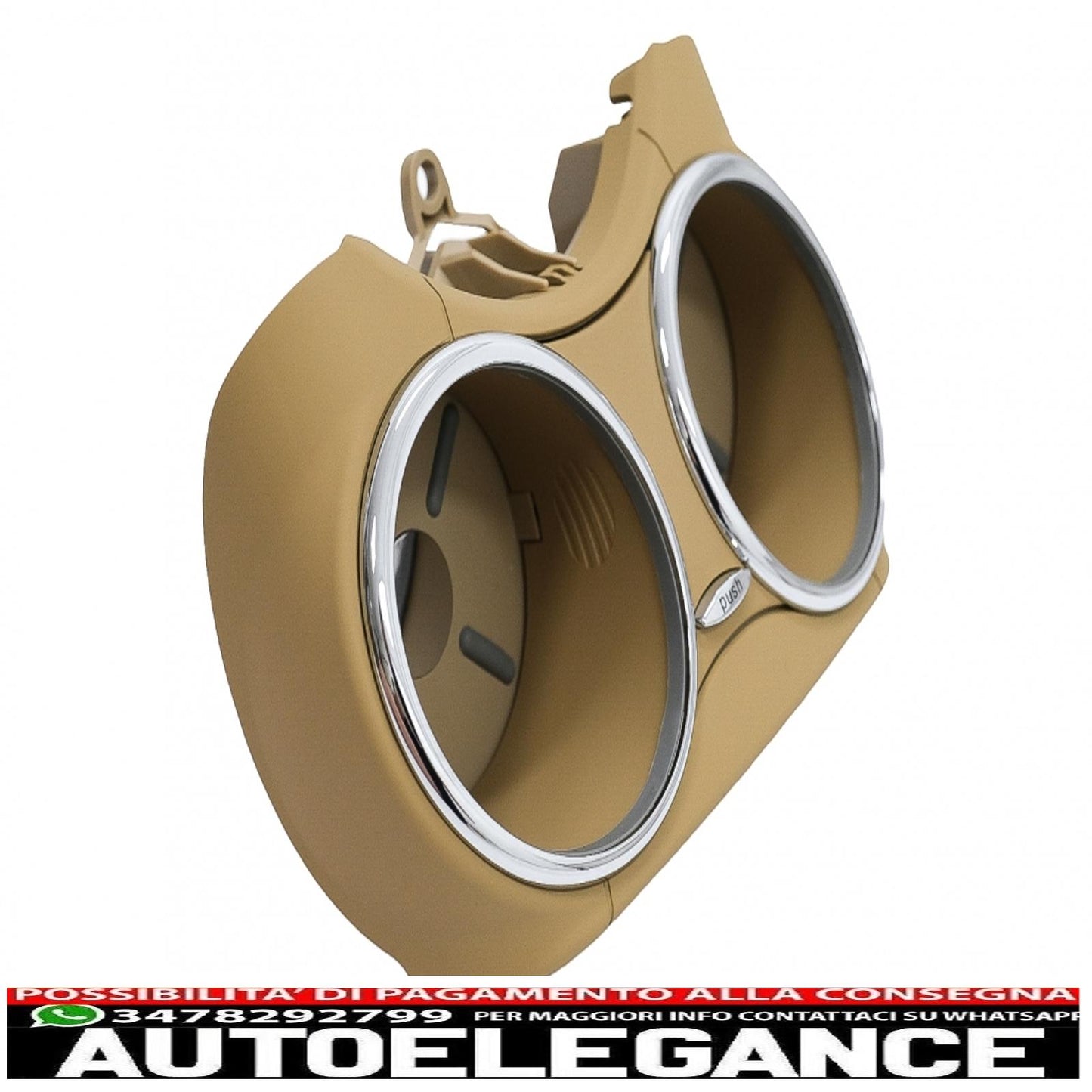 Front Double Cup Holder Suitable For Mercedes Benz CLS C219 W219 (2003-2010) Beige
