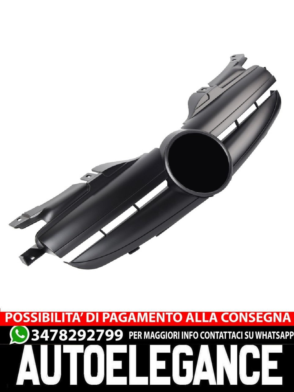 Griglia sportiva per Mercedes R170 SLK Nero Opaco CL AMG