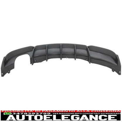 spoiler paraurti posteriore mantovana diffusore in carbonio adatto per bmw serie 3 f30 f31 (2011-up) m design uscita sinistra