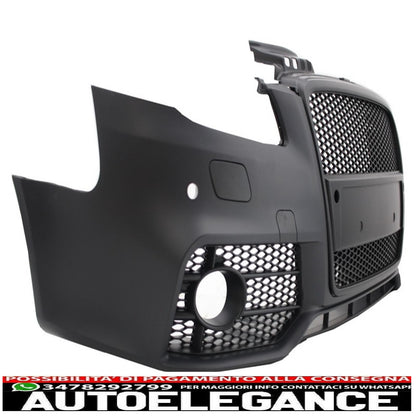 paraurti anteriore con griglia anteriore adatto per audi a4 b7 (2004-2008) rs4 design nero