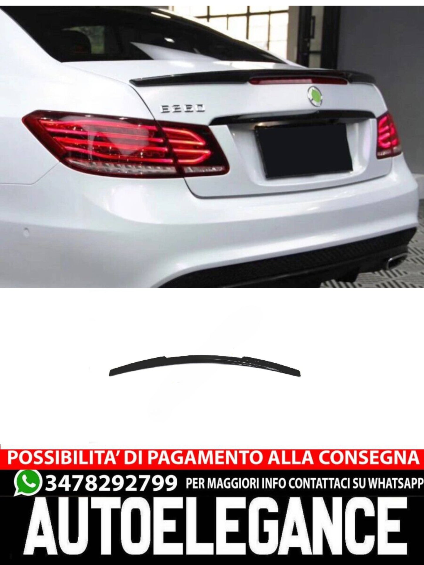 SPOILER adatto per Mercedes E class C207 2009-2013