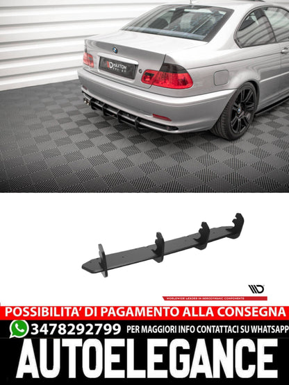 STREET PRO DIFFUSORE POSTERIORE ADATTO COMPATIBILE PER  BMW 3 COUPE E46  (1998-2003)