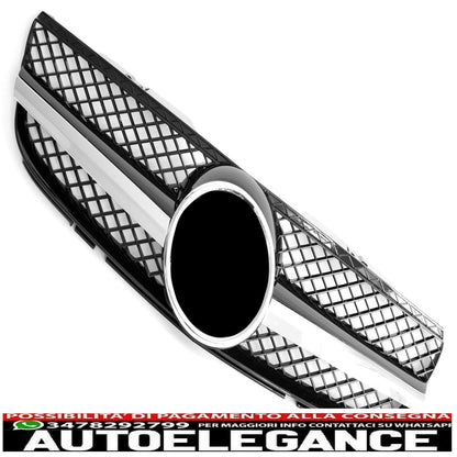 griglia sport griglia radiatore adatto per mercedes r230 sl 2006-2008 nero cromo-mostra il titolo originaletesto originalegrill sport kühlergrill passt für mercedes r230 sl 2006-2008 schwarz chrom