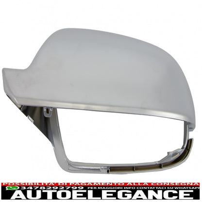 calotte specchietti adatte per audi a5 8t (2011-2016) a3 8p (2011-2013) a4 b8.5 facelift (2012-2015) estinzione alloggiamento completo placcato in alluminio senza assistenza laterale AUTOELEGANCERICAMBI