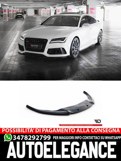 SPLITTER ANTERIORE ADATTO COMPATIBILE PER V.4 AUDI RS7 C7 FACELIFT  (2014 - 2017 )