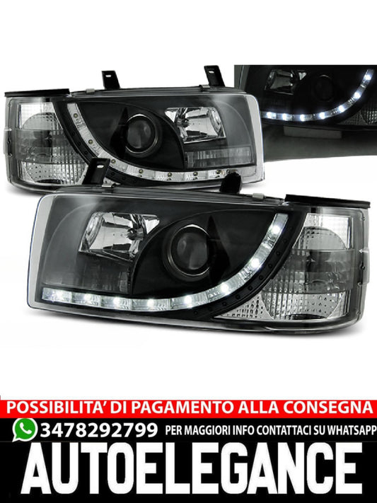 FARI ANTERIORI DAYLIGHT BLACK ADATTI PER VW T4 90-03.03 TRANSPORTER