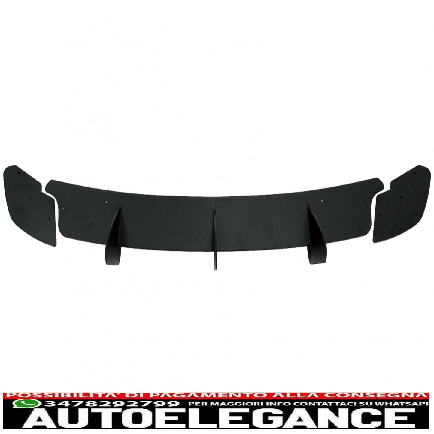 estensione paraurti posteriore per diffusore e splitter laterali posteriori adatta per vw golf vi 6 gti (2008-2013) nero