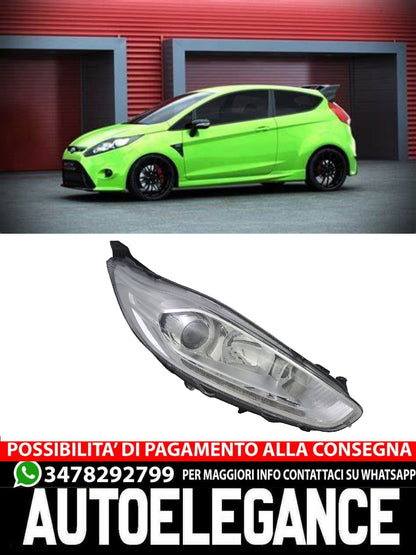 Faro anteriore destro per Ford Fiesta MK7 2012- Attuatore DRL H1 H7 LWR Cromato
