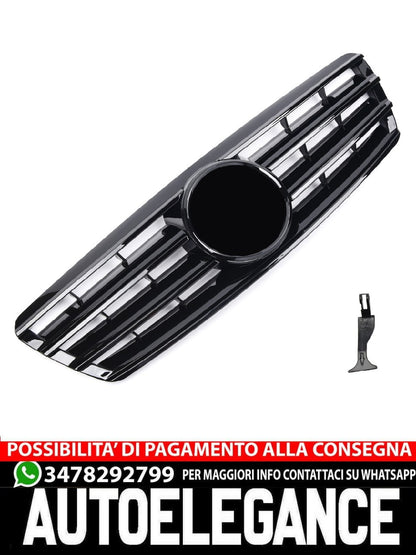 Griglia sportiva per Mercedes W203 S203 C nero lucido CL AMG OPTIK