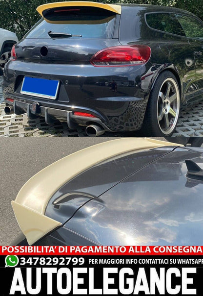 SPOILER SUITABLE FOR VW SCIROCCO 2008-2014 (PRE-LIFT) RAW LOOK SPORTY DESIGN