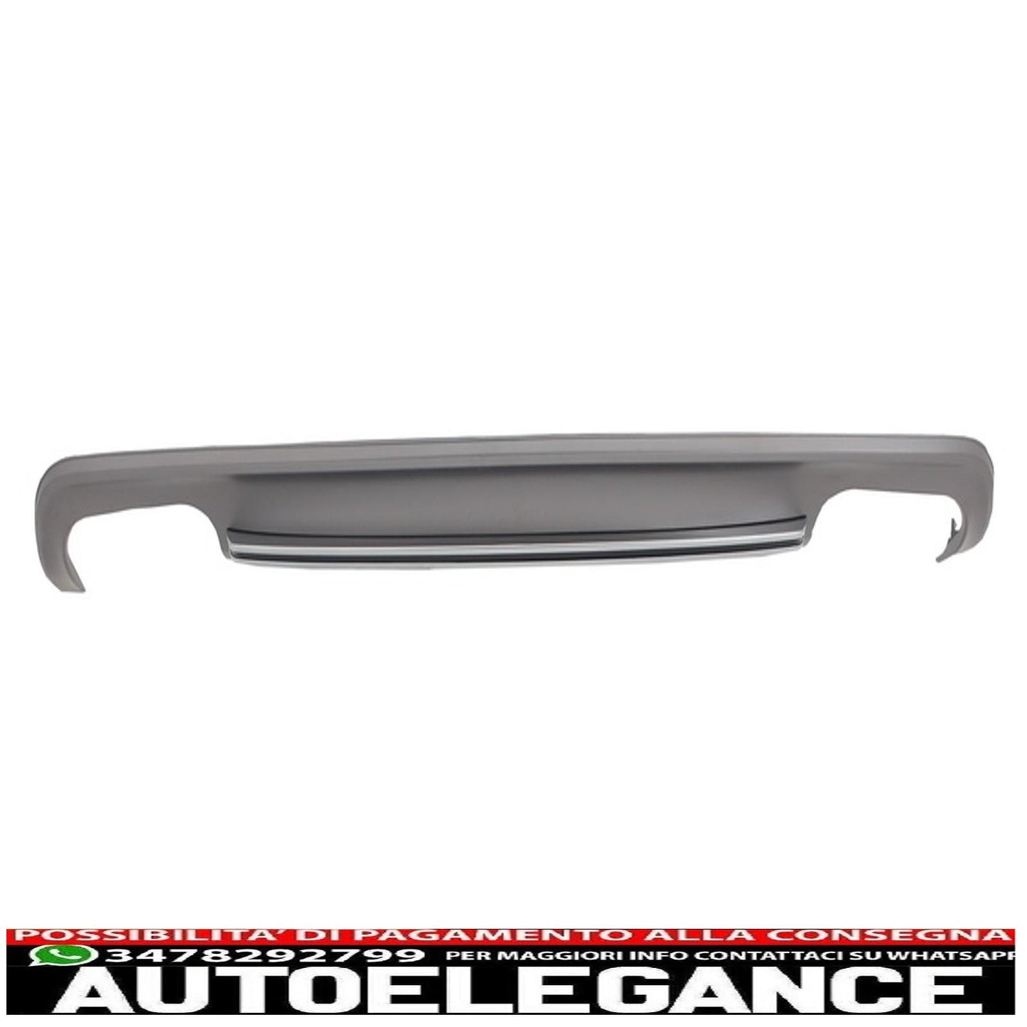 Diffusore mantovana paraurti posteriore adatto per audi a5 8t 4 porte sportback (2012-2015) design s5