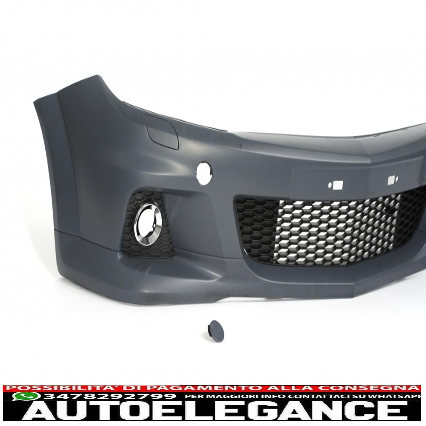 Paraurti anteriore adatto per opel astra h (2004-2009) design opc con fendinebbia