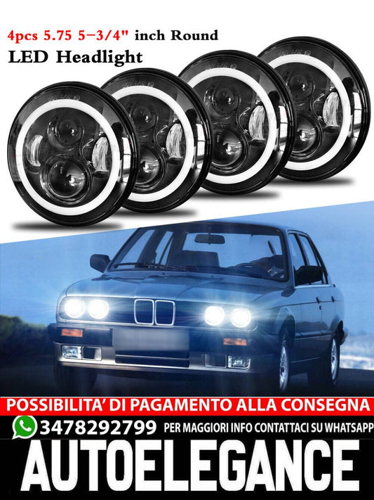 4PCS 5 3/4" 5.75 LED Headlights HI/LO DRL for Oldsmobile 442 98 F85 Cutlass 