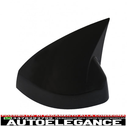 Calotte specchietti adatte per audi a3 8v rs3 cabriolet limousine sportback (2012-2019) bat look nero pianoforte AUTOELEGANCERICAMBI