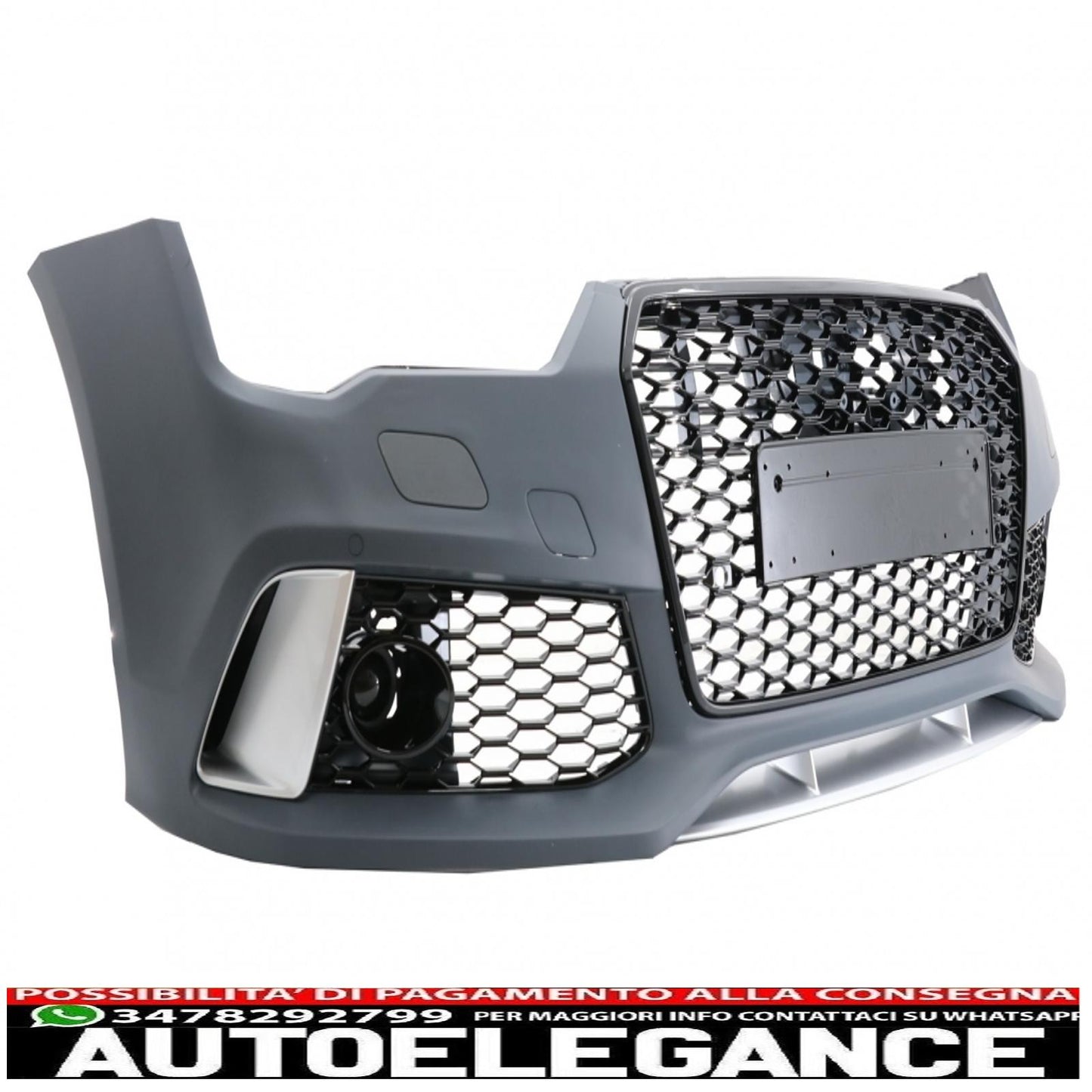 front bumper suitable for audi a7 4g facelift (2015-2018) rs7 design with grille 