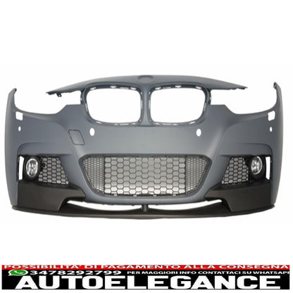 kit carrozzeria completo adatto per bmw serie 3 f30 (2011-2019) design m-performance con parafanghi anteriori neri e cofano cofano e terminali marmitta carbonio lucido