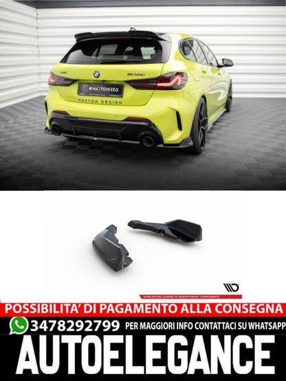 SPLITTER LATERALI POSTERIORI COMPATIBILE PER  V.9 BMW 1 M-PACK / M135I F40  (2019 - )