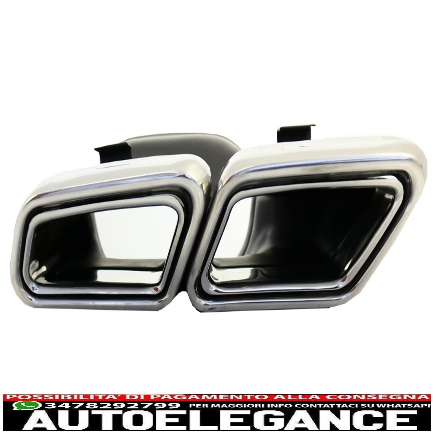 Exhaust muffler tips suitable for mercedes s class w222 e class w212 s212 facelift cls w218 sl class r231 e63 s63 sl65 design
