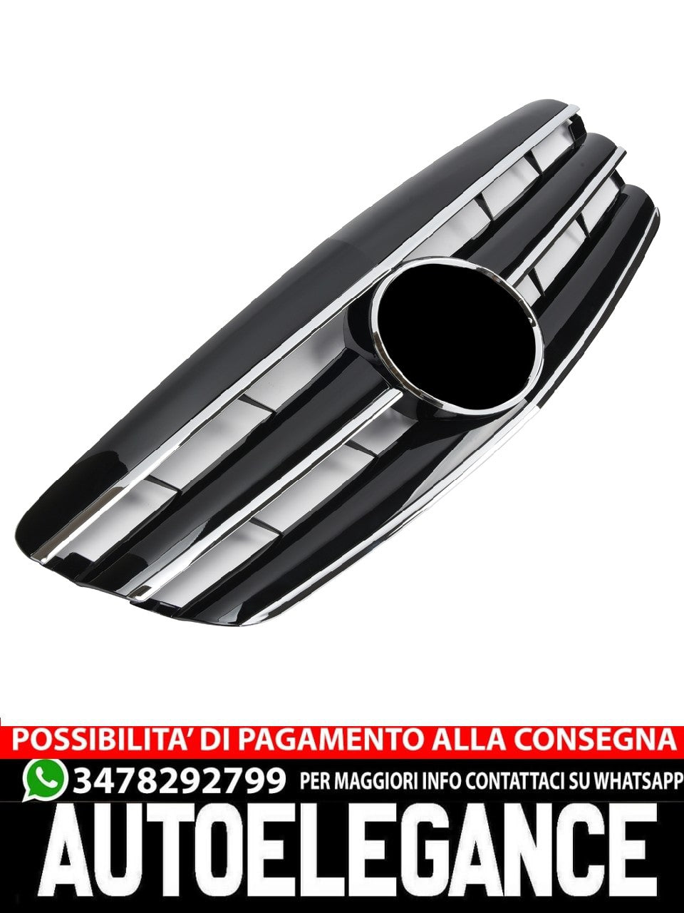 Griglia per Mercedes W221 S 2005-2009 cromata nera AMG