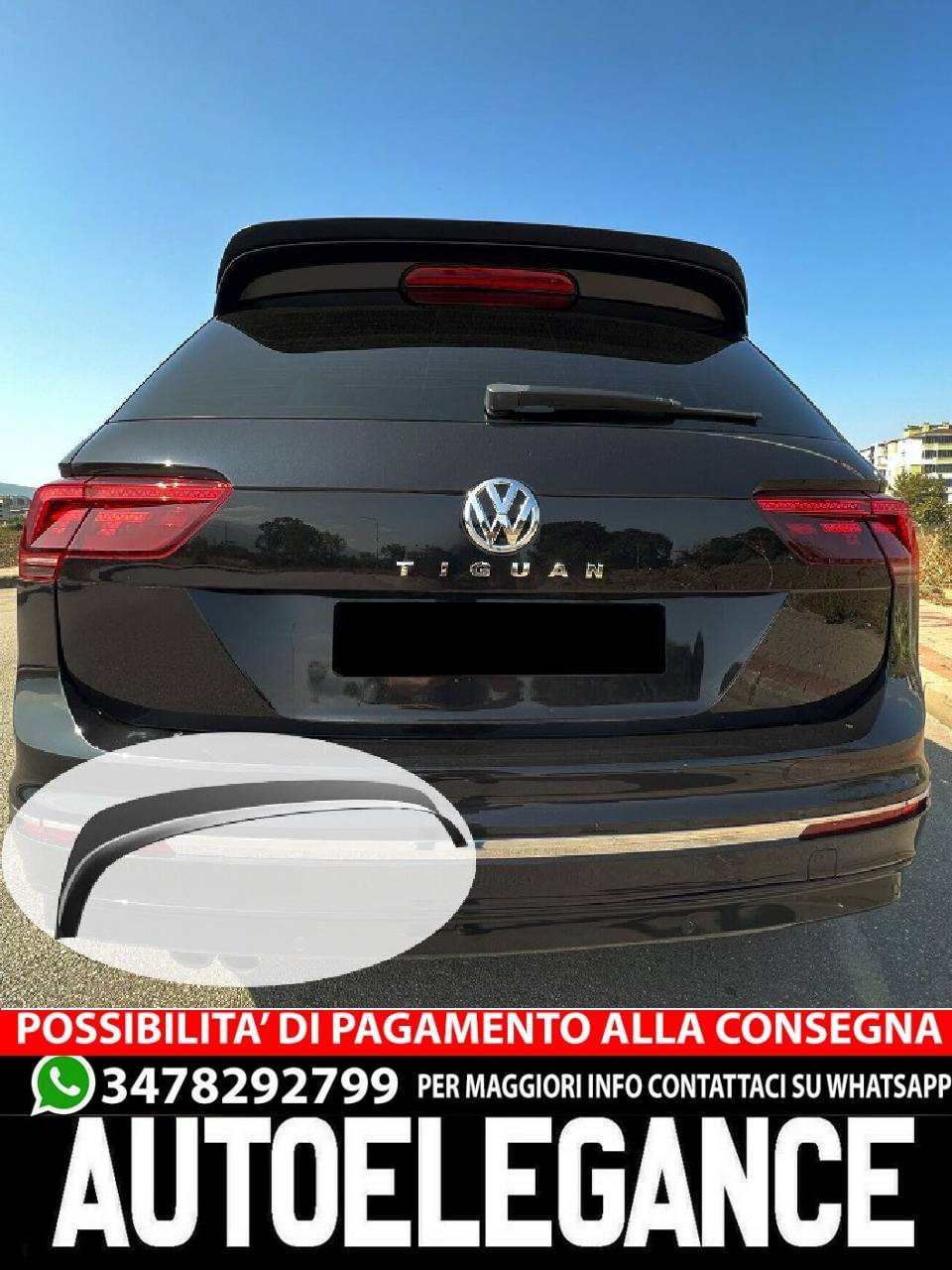 SPOILER adatto per VW Tiguan MK2 R Line 2015-2020