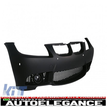 paraurti anteriore adatto per bmw serie 3 e90 berlina e91 touring (04-08) (non lci) design m3