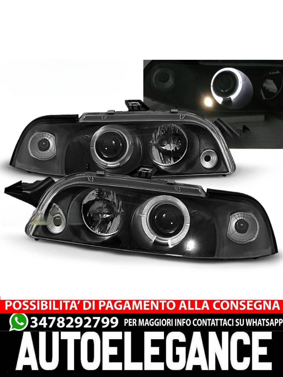 FIAT PUNTO 1 11.93-09.99 ANGEL EYES NERO