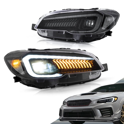 Fari per proiettori a LED per Subaru WRX 2015-2020 WRX STI 2015-2017 (non adatti a modelli WRX 18-21 con AFS/SRH)
