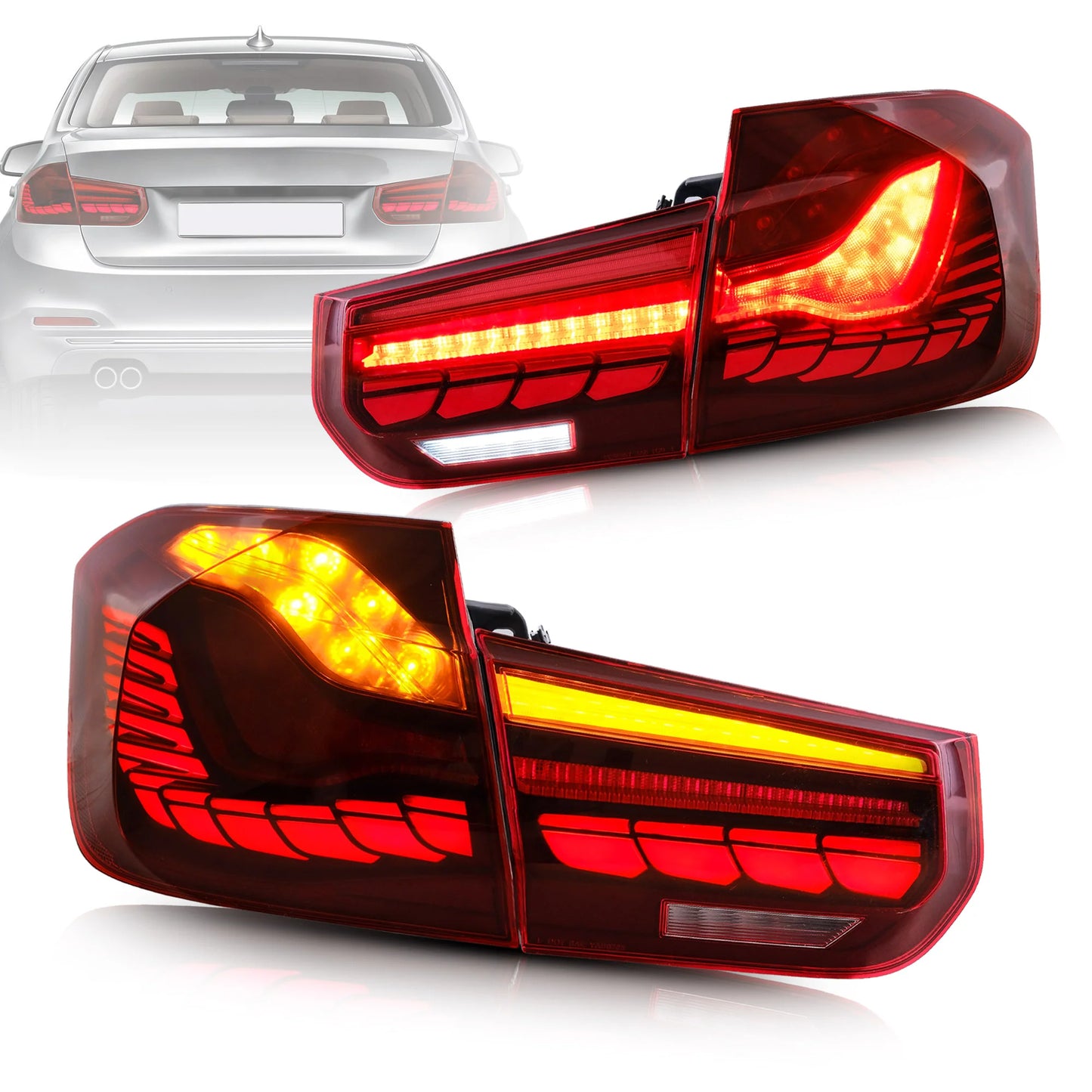 Fanali posteriori a LED completi adatti per BMW Serie 3 2012-2018