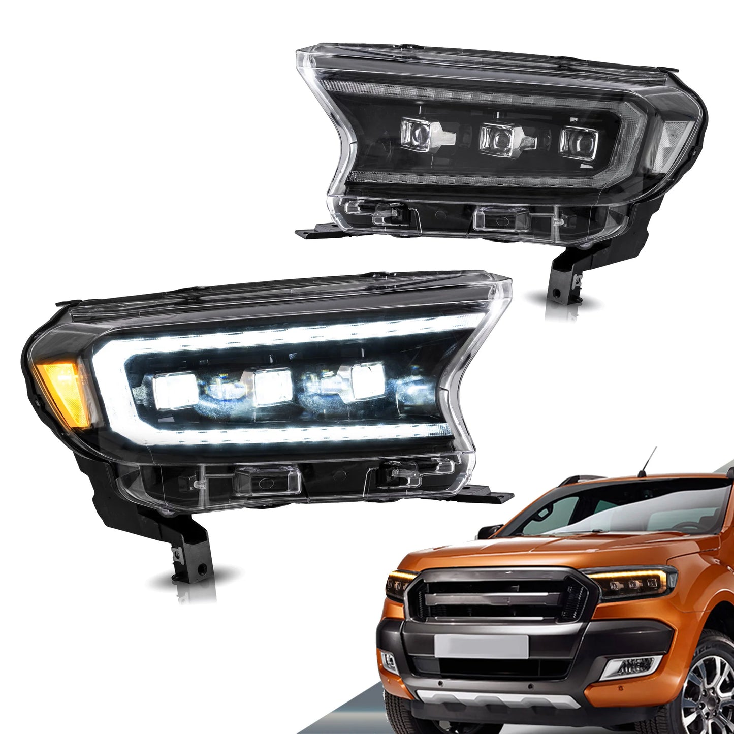 Fari a LED per Ford Ranger Start UP Animation DRL 2015-2022 (per la versione internazionale)