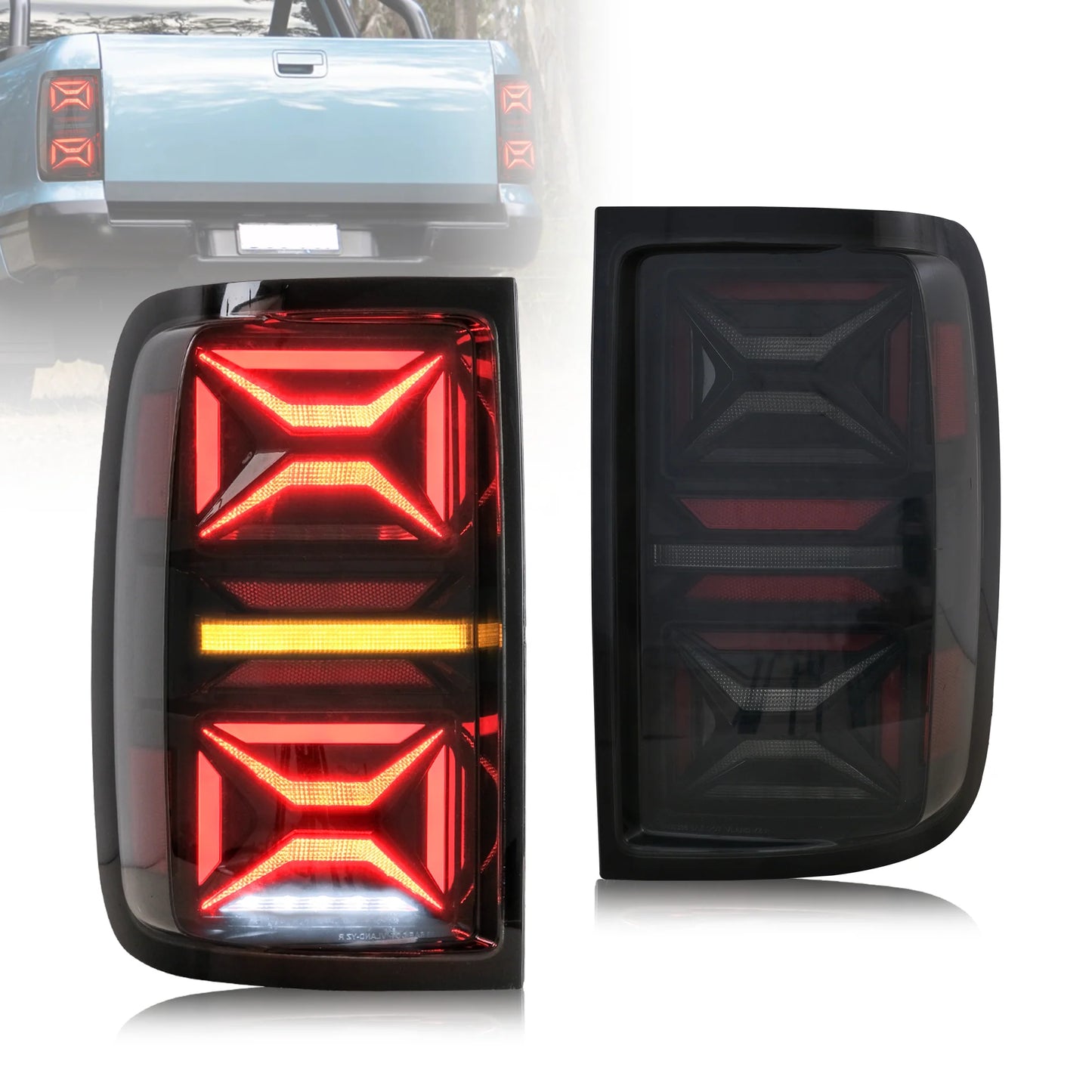 Fanali posteriori Full LED per VW Amarok 2010-2021 con indicatore di direzione sequenziale