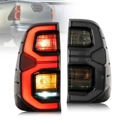 Fanali posteriori Full LED per Toyota Vigo/Hilux 2015-2020 con luce di benvenuto di animazione