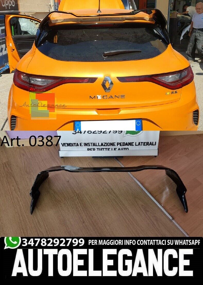 RENAULT MEGANE 4 RS IV 2015-2021 SPOILER POSTERIORE SUL TETTO ABS RS