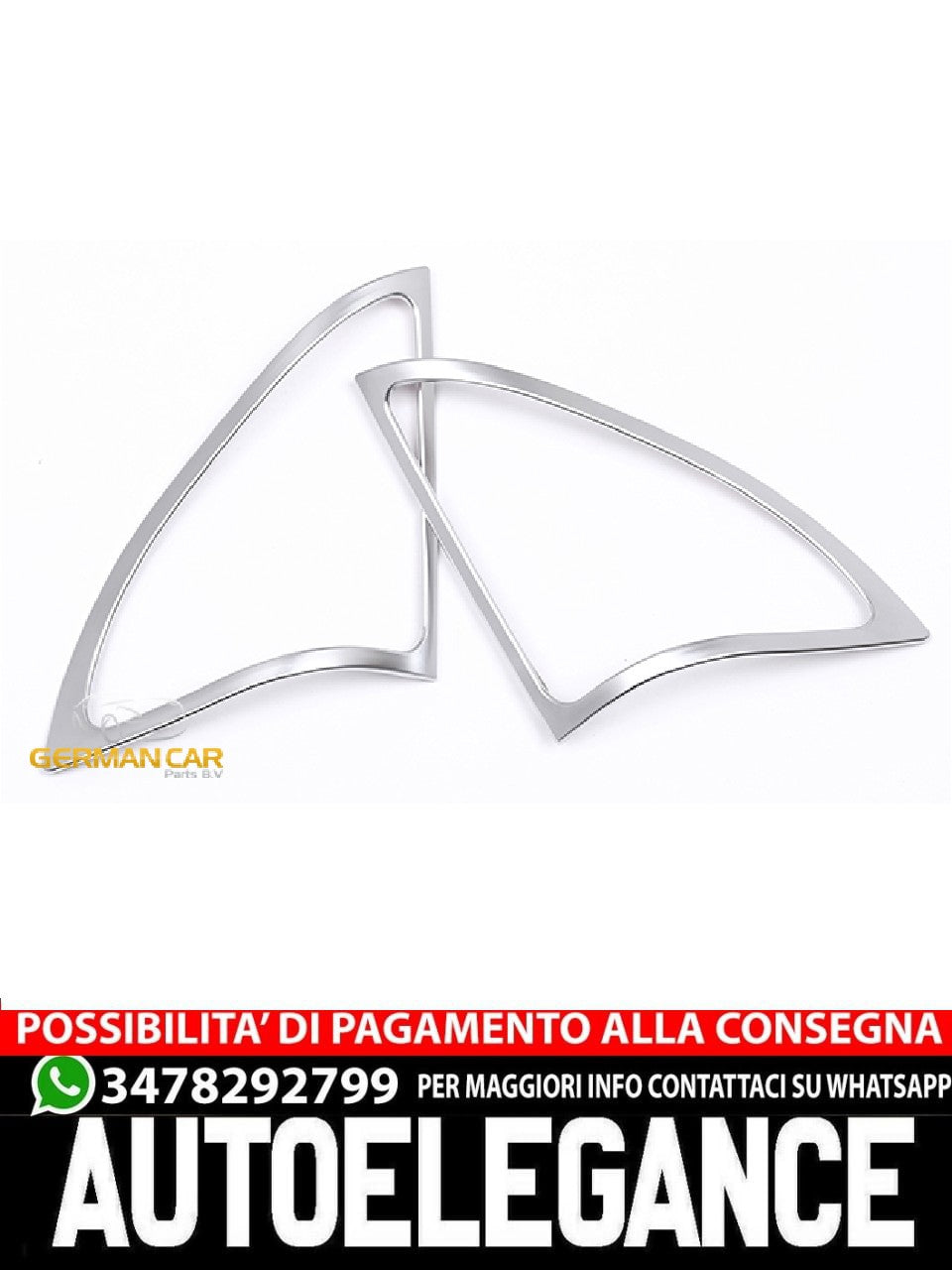 For Mercedes X156 W176 Speakers Chrome Frame Front Door Panel 