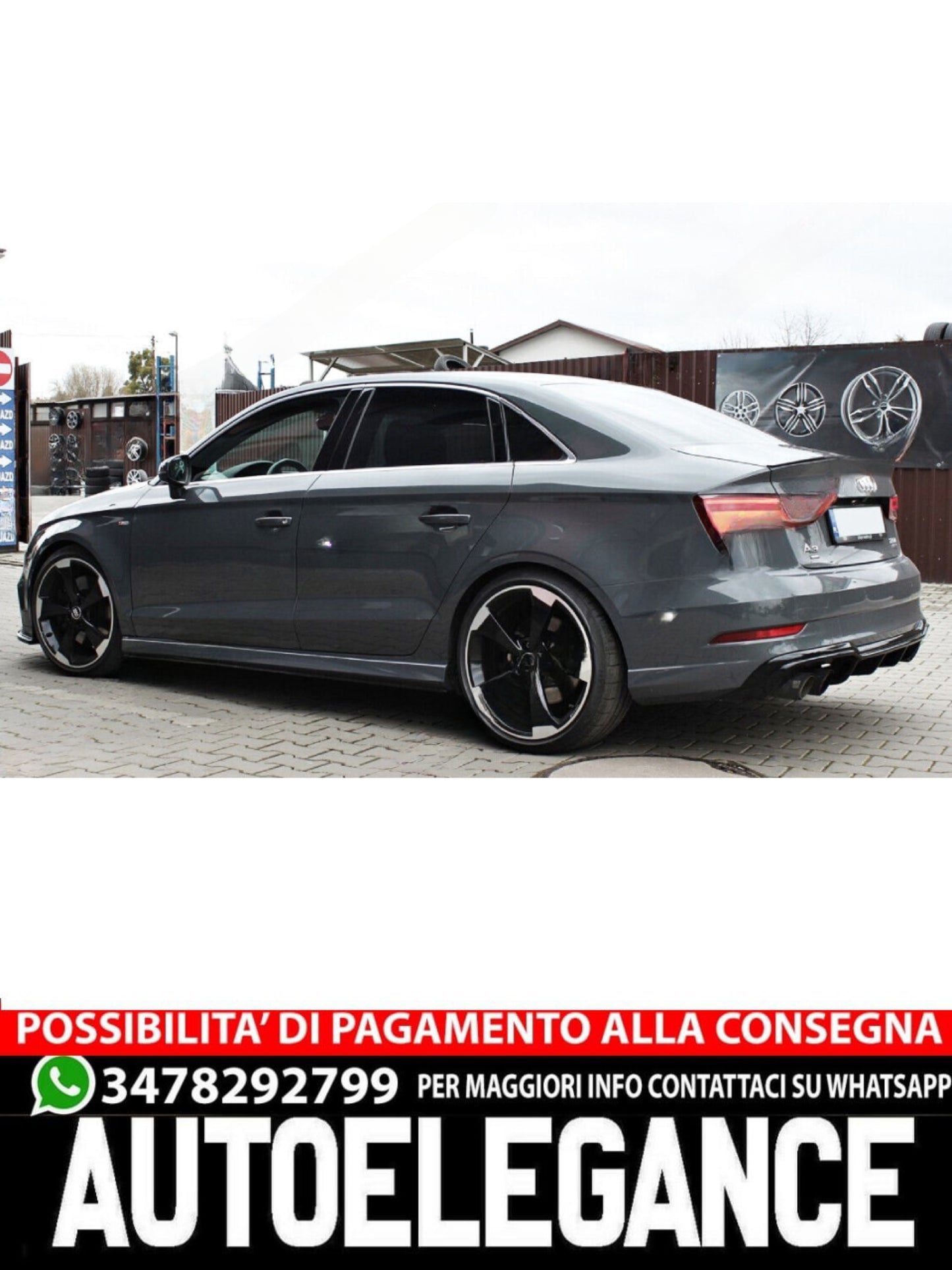 DIFFUSORE AUDI A3 8V S-LINE BERLINA / CABRIO 2016-20